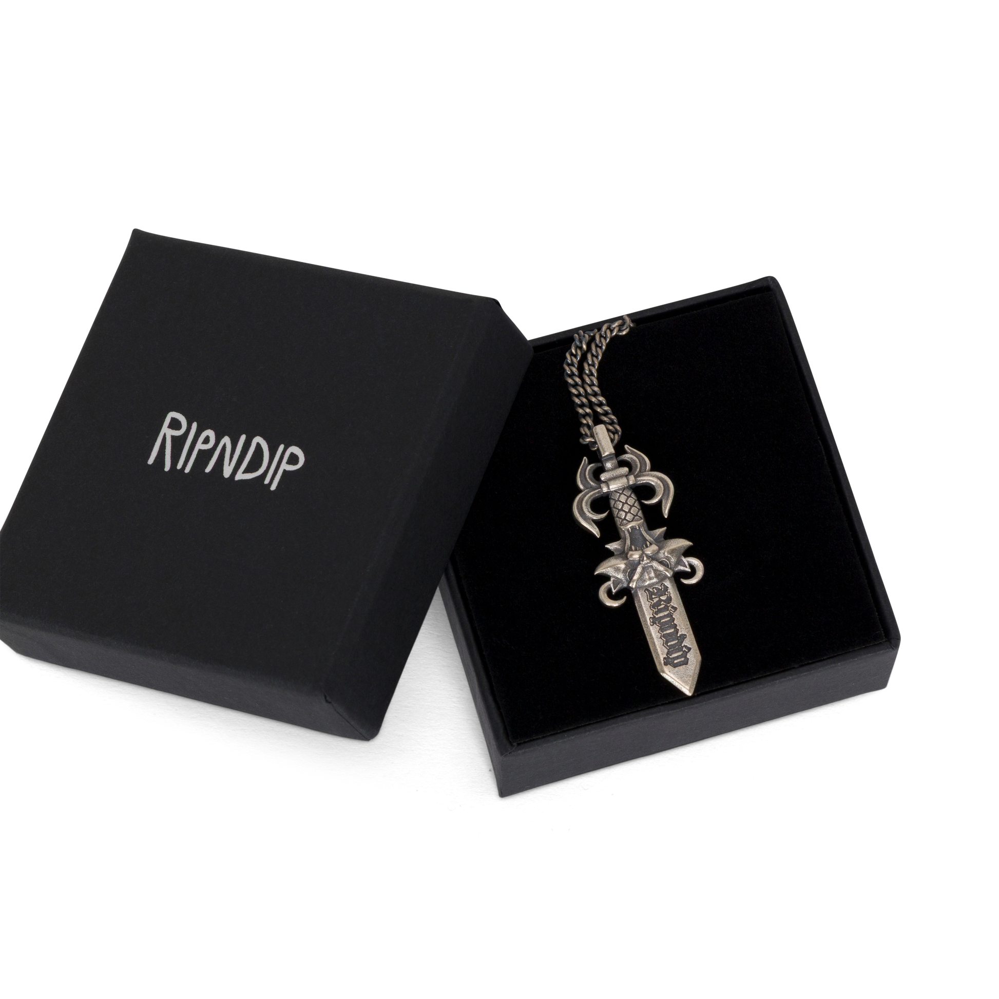 RIPNDIP Nerm Dagger Necklace (Silver)