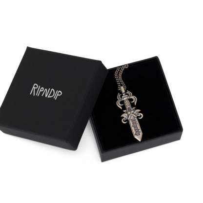RIPNDIP Nerm Dagger Necklace (Silver)