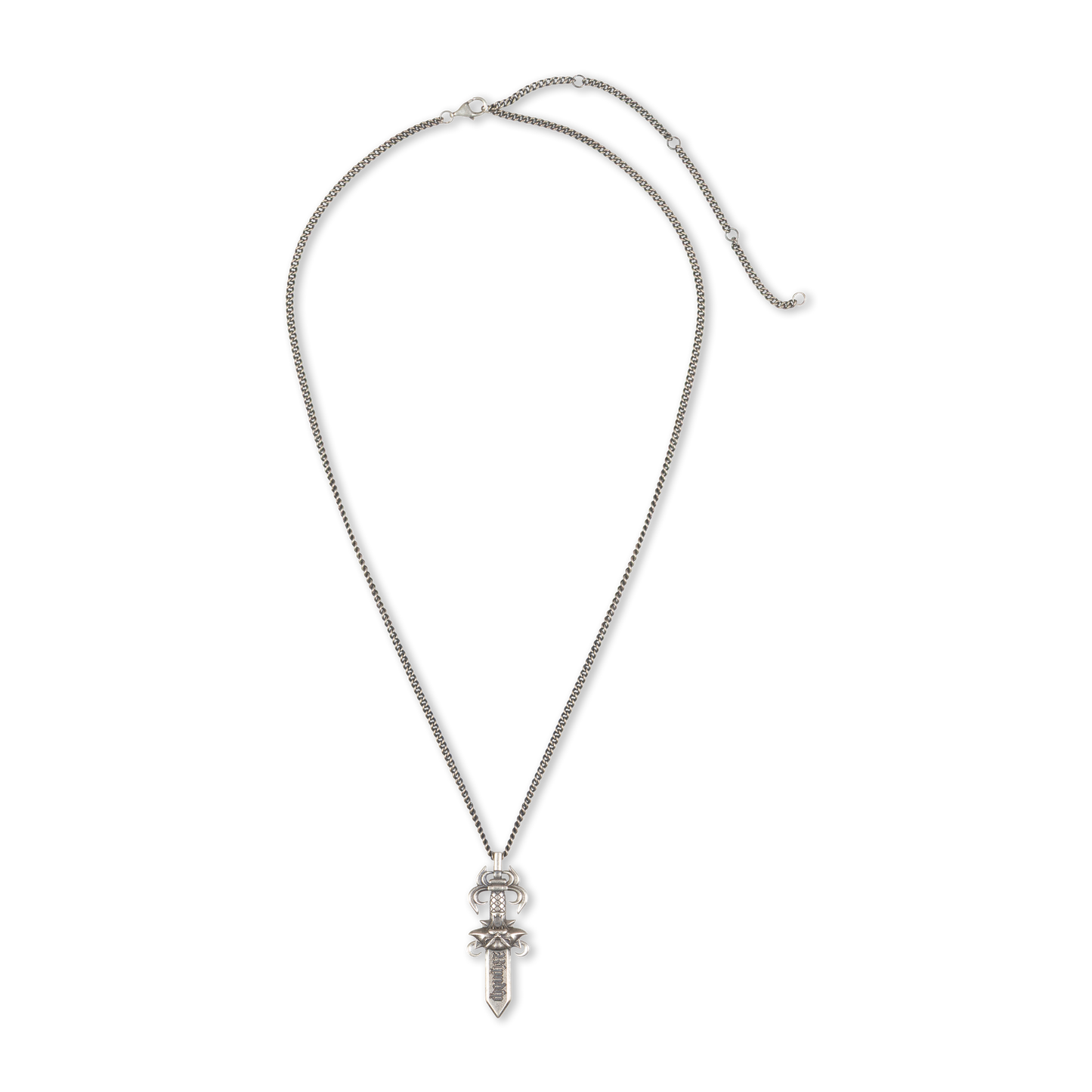 RIPNDIP Nerm Dagger Necklace (Silver)
