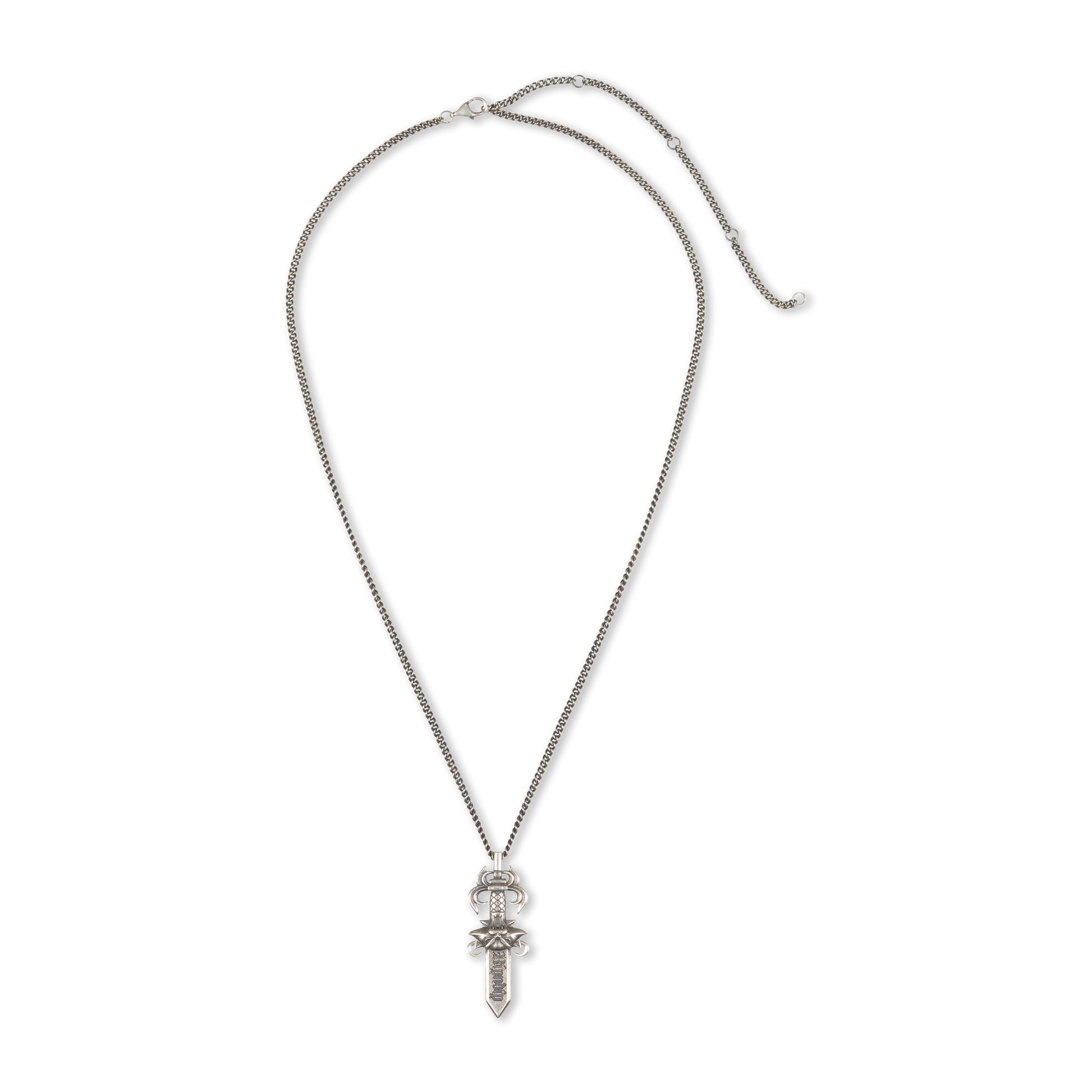 RIPNDIP Nerm Dagger Necklace (Silver)