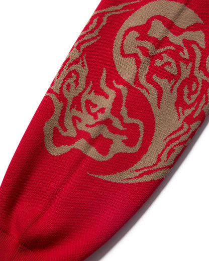 EVISEN DRAGON SHIP KNIT - RED