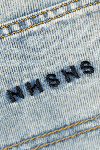 NNSNS Clothing Biggerfoot Denim Shorts Pale Denim
