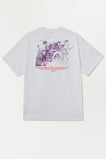 Obey Real Life Tee White