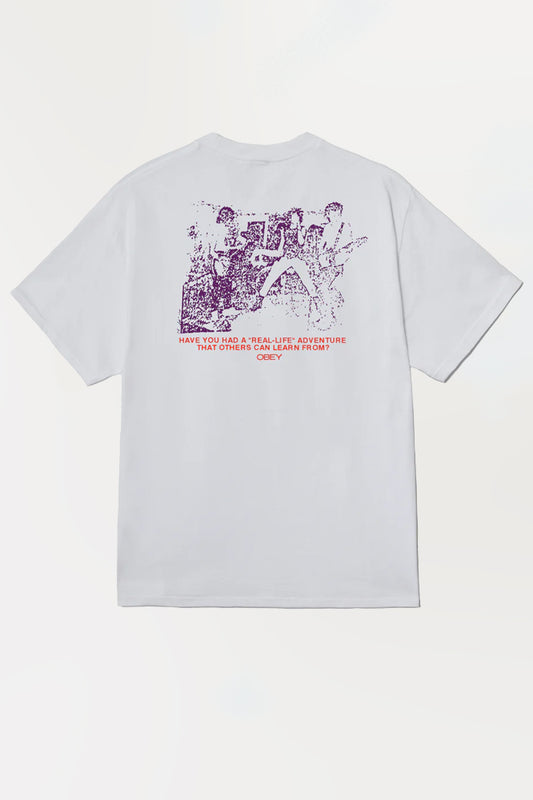 Obey Real Life Tee White