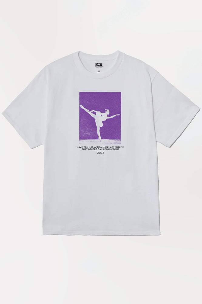 Obey Real Life Tee White