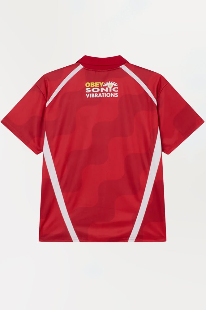 Obey Soccer Jersey Red Multi