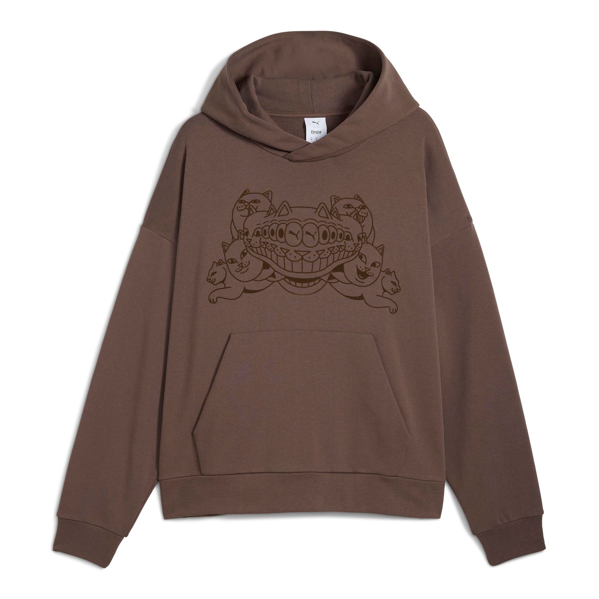 RIPNDIP PUMA X RIPNDIP Boxy Graphic Hoodie (Flat Bronze)