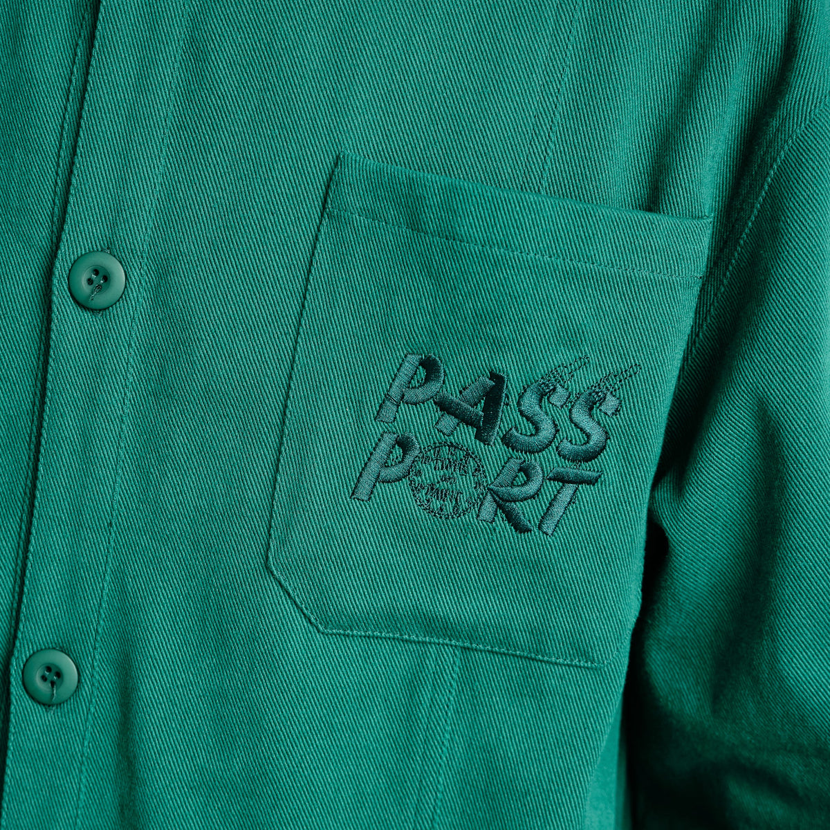 Pass~Port Shop Rules Painters Jacket Prussian Green