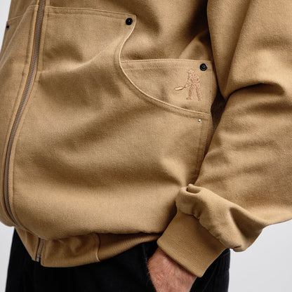 Pass~Port Diggers Zip Hood Camel