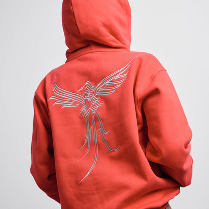 Pass~Port Calligraphy Zip Hood Red