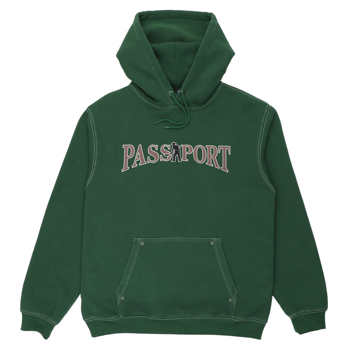 Pass~Port Official Contrast Hood Washed Forest Green