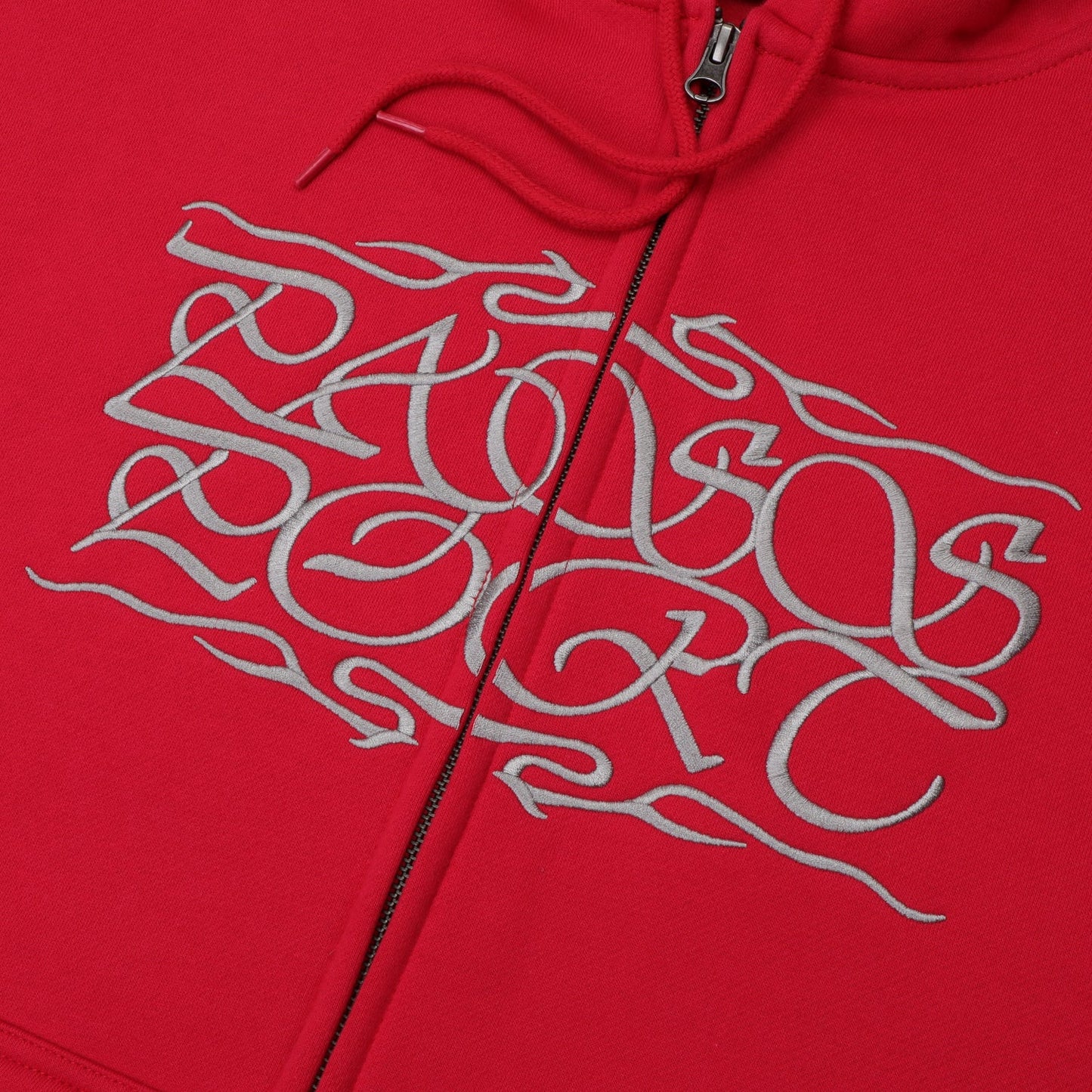 Pass~Port Calligraphy Zip Hood Red