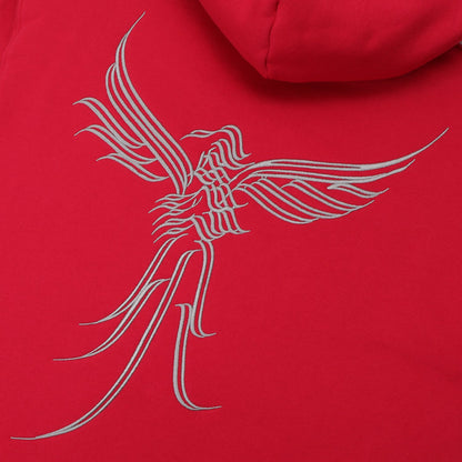 Pass~Port Calligraphy Zip Hood Red