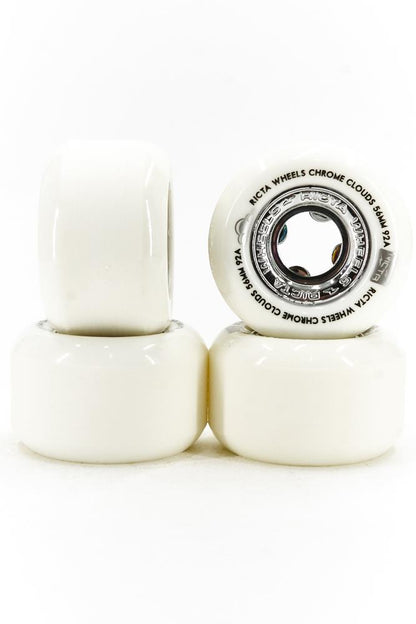 RICTA Wheels Chrome Clouds Silver 92A White