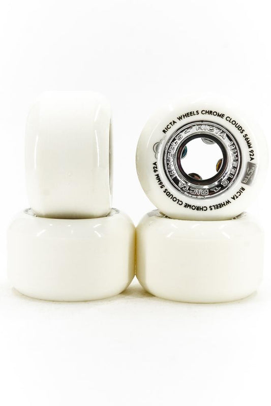 RICTA Wheels Chrome Clouds Silver 92A White