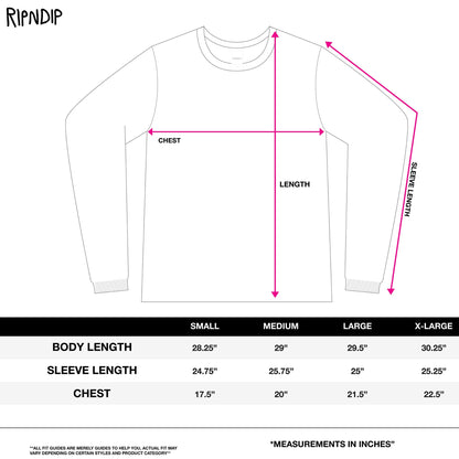 RIPNDIP Lord Nermal L/S Pocket Tee (Black)