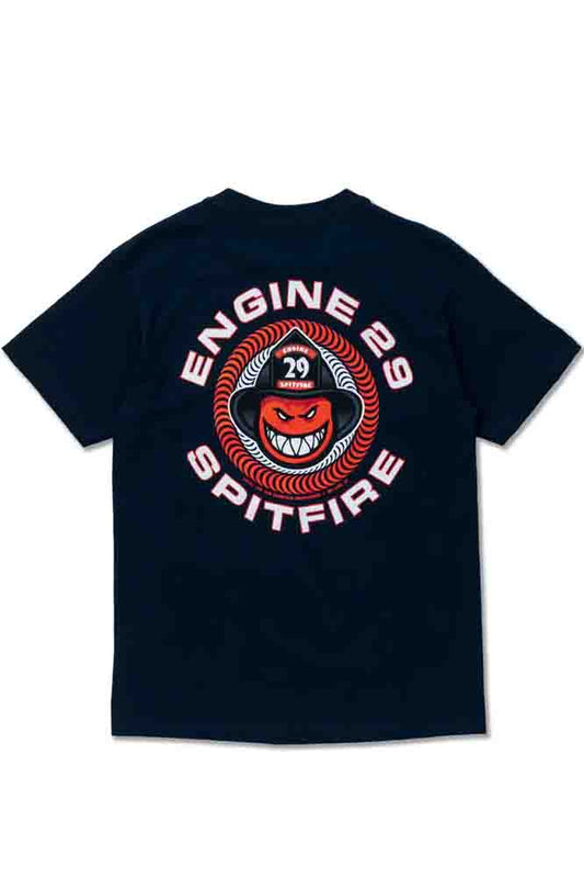 SPITFIRE -X- Engine 29 Tee True Navy