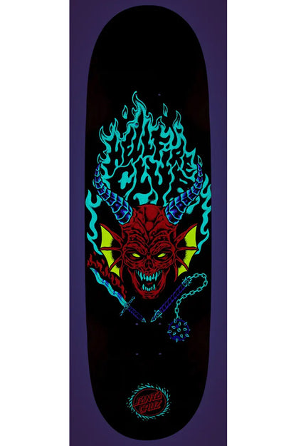 Santa Cruz X Stranger Things Hellfire Club Flames Deck