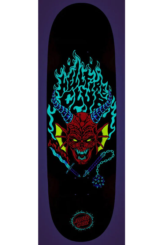 Santa Cruz X Stranger Things Heilfire Club Flames Deck