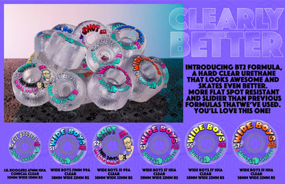 Snot Lil Boogers Conical 47mm 101A Wheels CLEAR