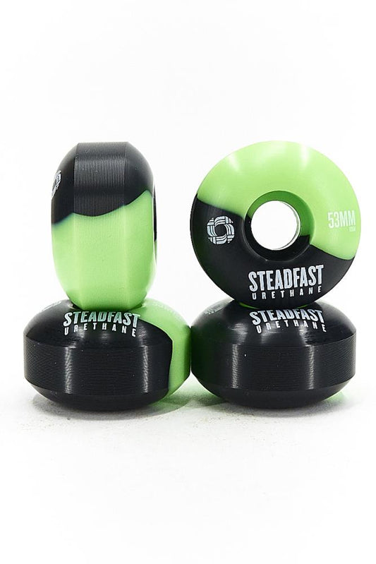 Steadfast Wheels 50-50 Black Green 100A