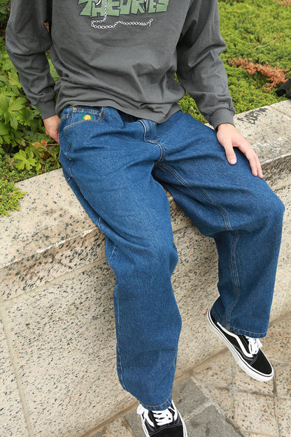Theories Of Atlantis Plaza Jeans Washed Blue