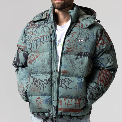 RIPNDIP Marker Puffer Jacket (Olive)