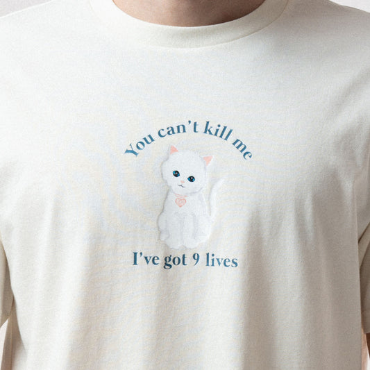 RIPNDIP 9 Lives Tee (Bone)