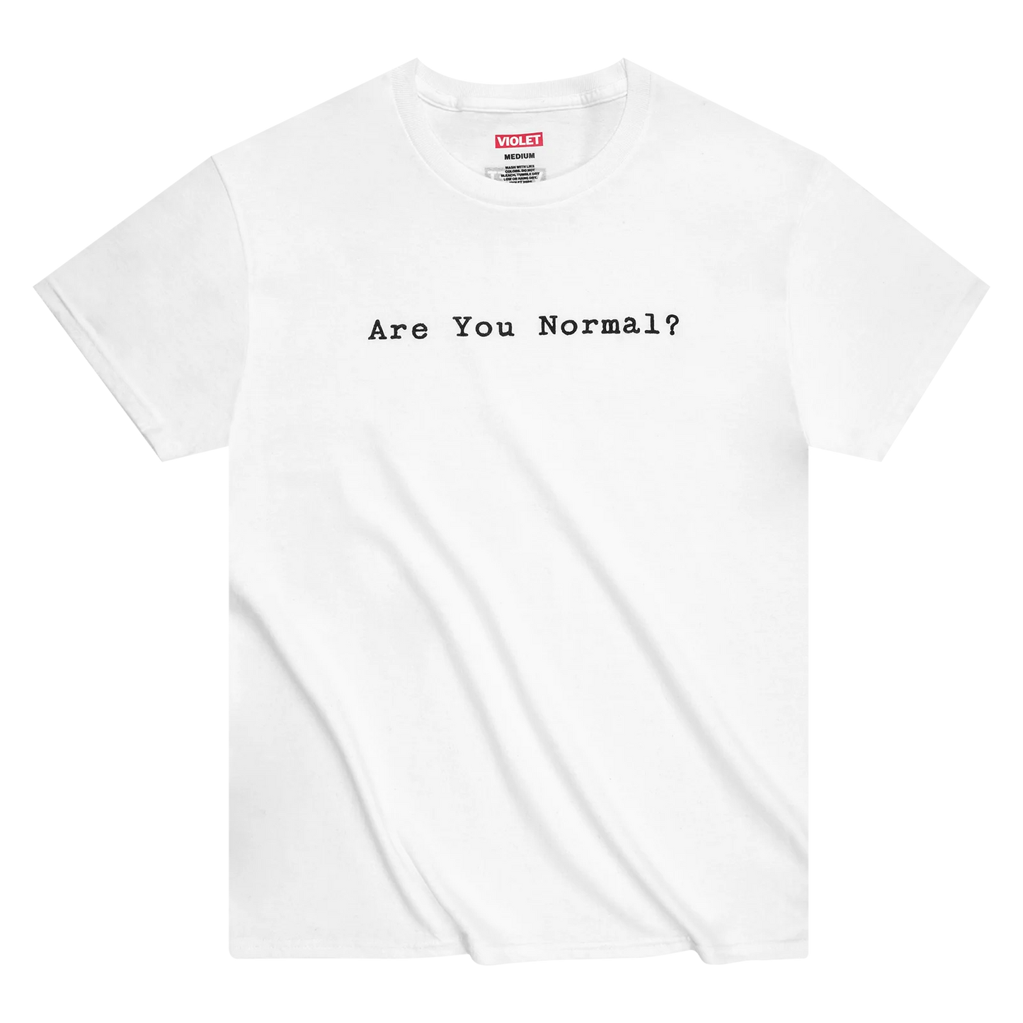 VIOLET "Are You Normal?" T-Shirt White