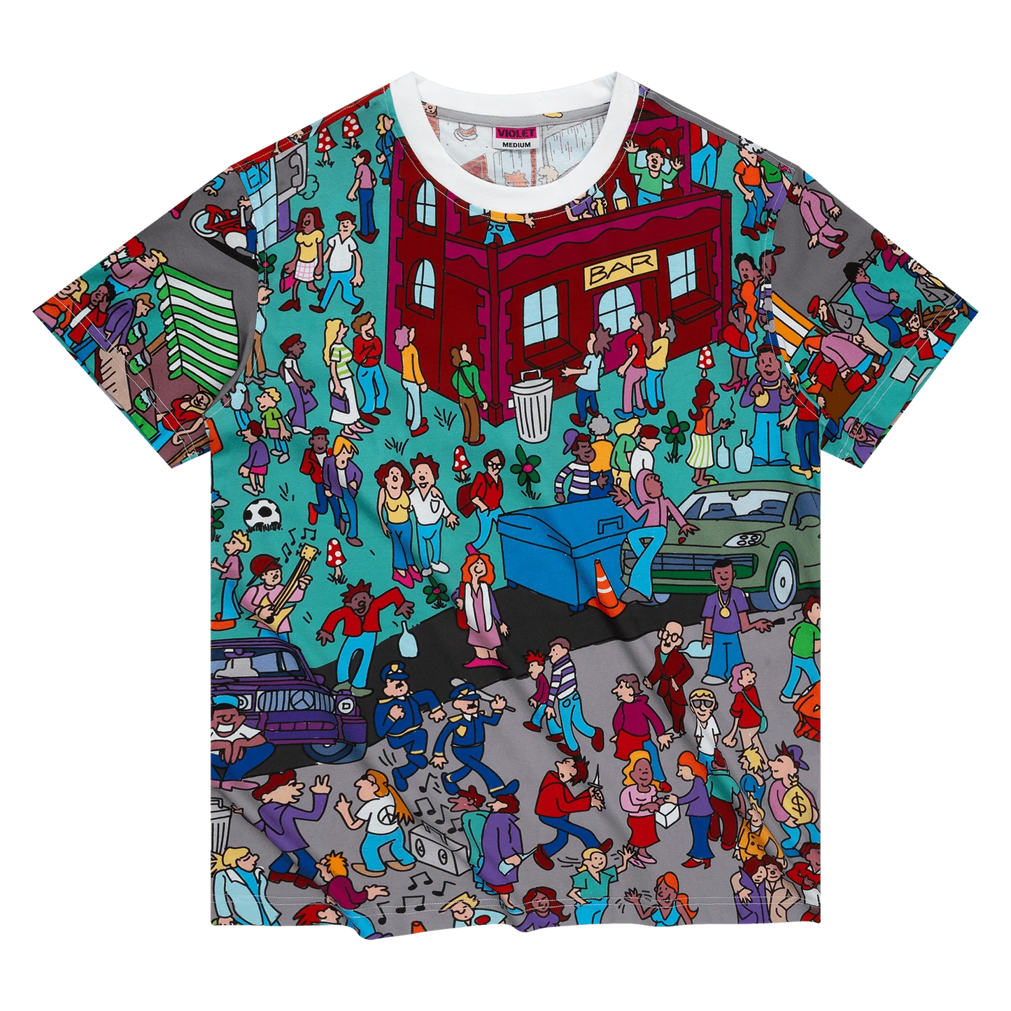 VIOLET "Where's Kader" All-Over T-Shirt