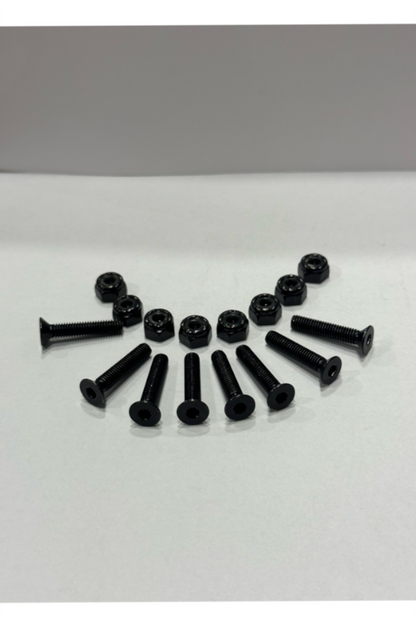 Birdhouse Nuts and Bolts 1 Inch Set Inbus Black