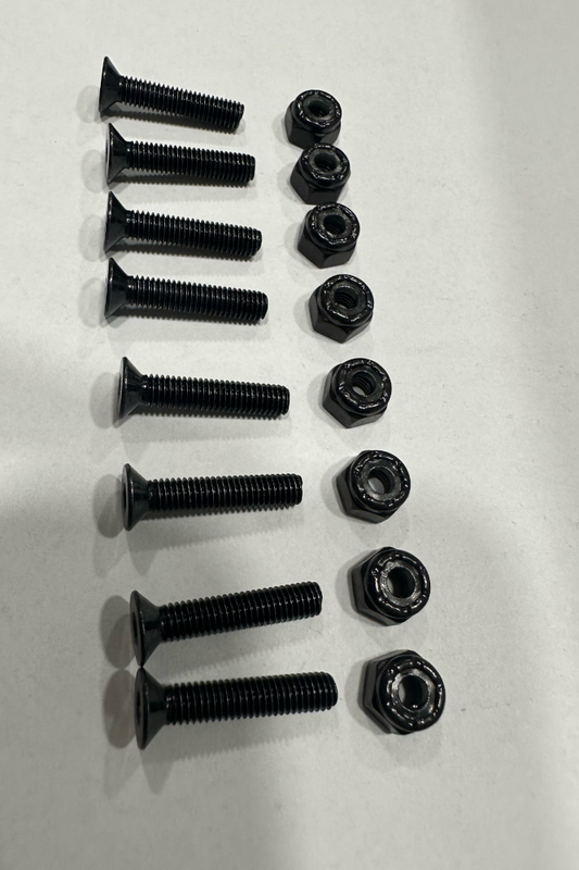 Birdhouse Nuts and Bolts 1 Inch Set Inbus Black