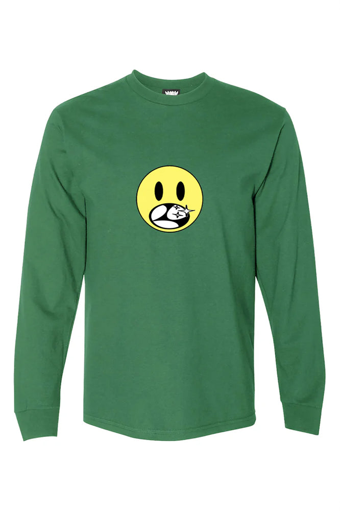 Limo Happy Face Long Sleeve Green