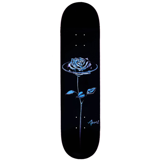April Skateboard Chrome Rose Black Deck