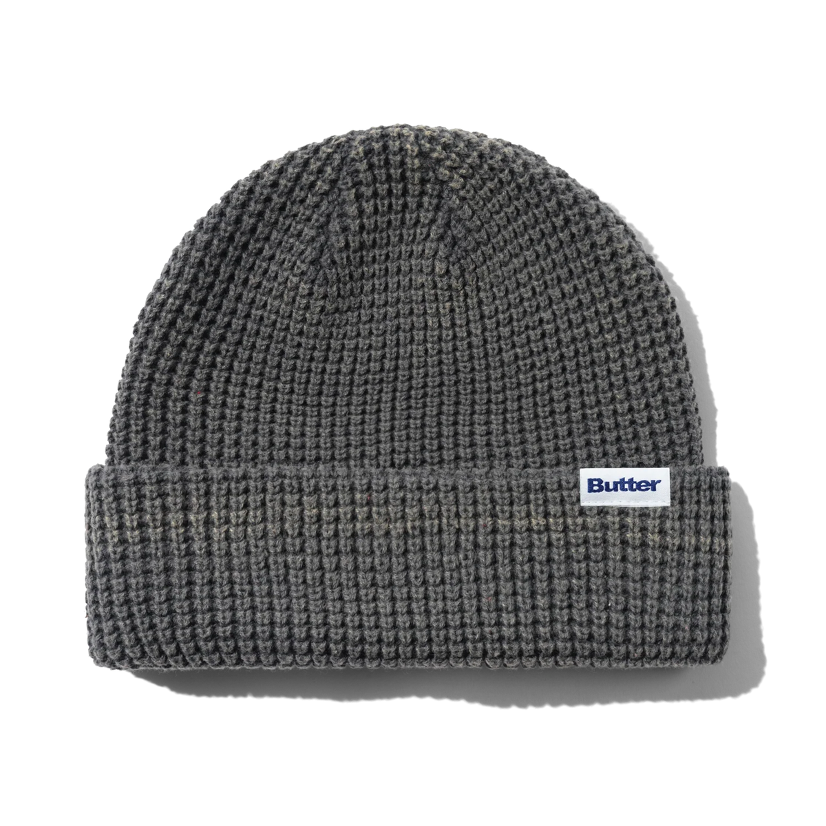 Butter Goods Distress Waffle Beanie Grey