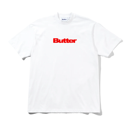 Butter Goods Stencil Logo Tee White