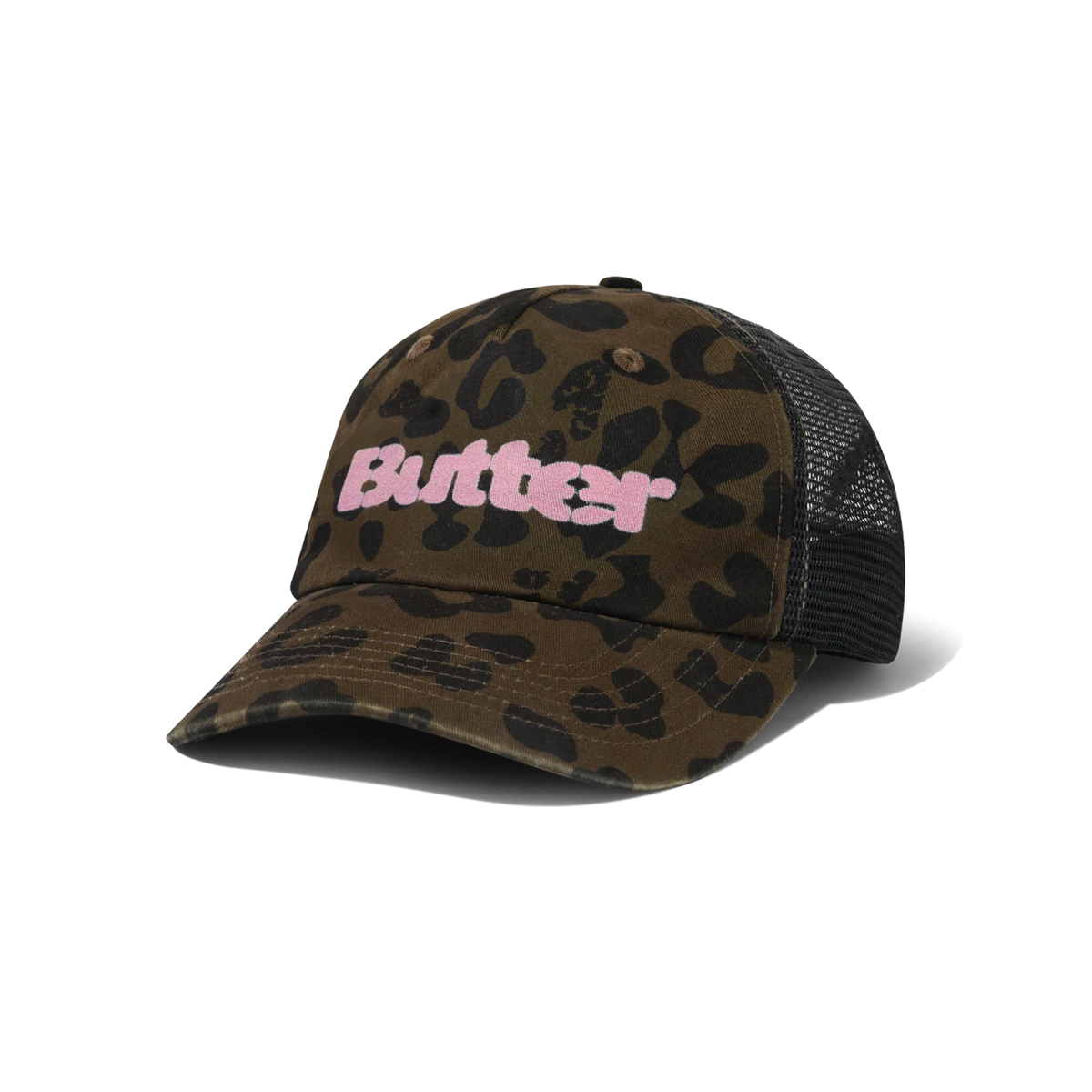 Buter Goods Stencil Trucker Cap Leopard