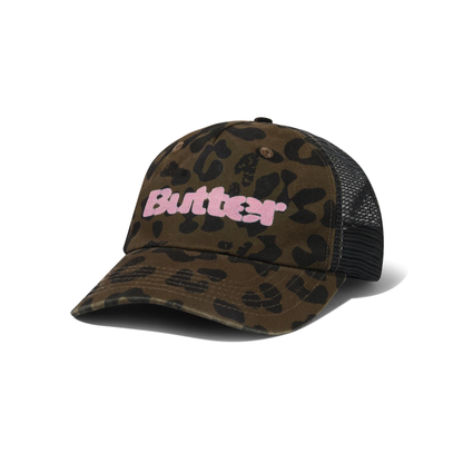 Buter Goods Stencil Trucker Cap Leopard