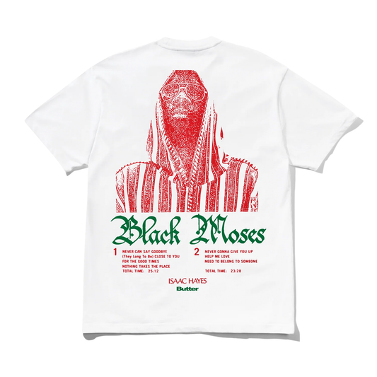 Butter Goods Black Moses Tee White