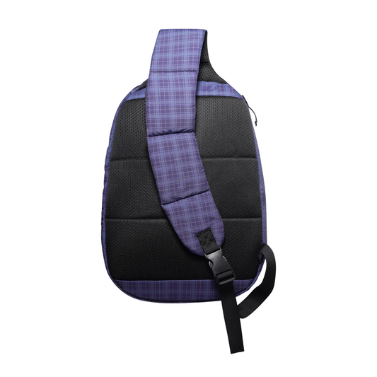 Butter Goods Express Shoulder Bag Navy Plaid