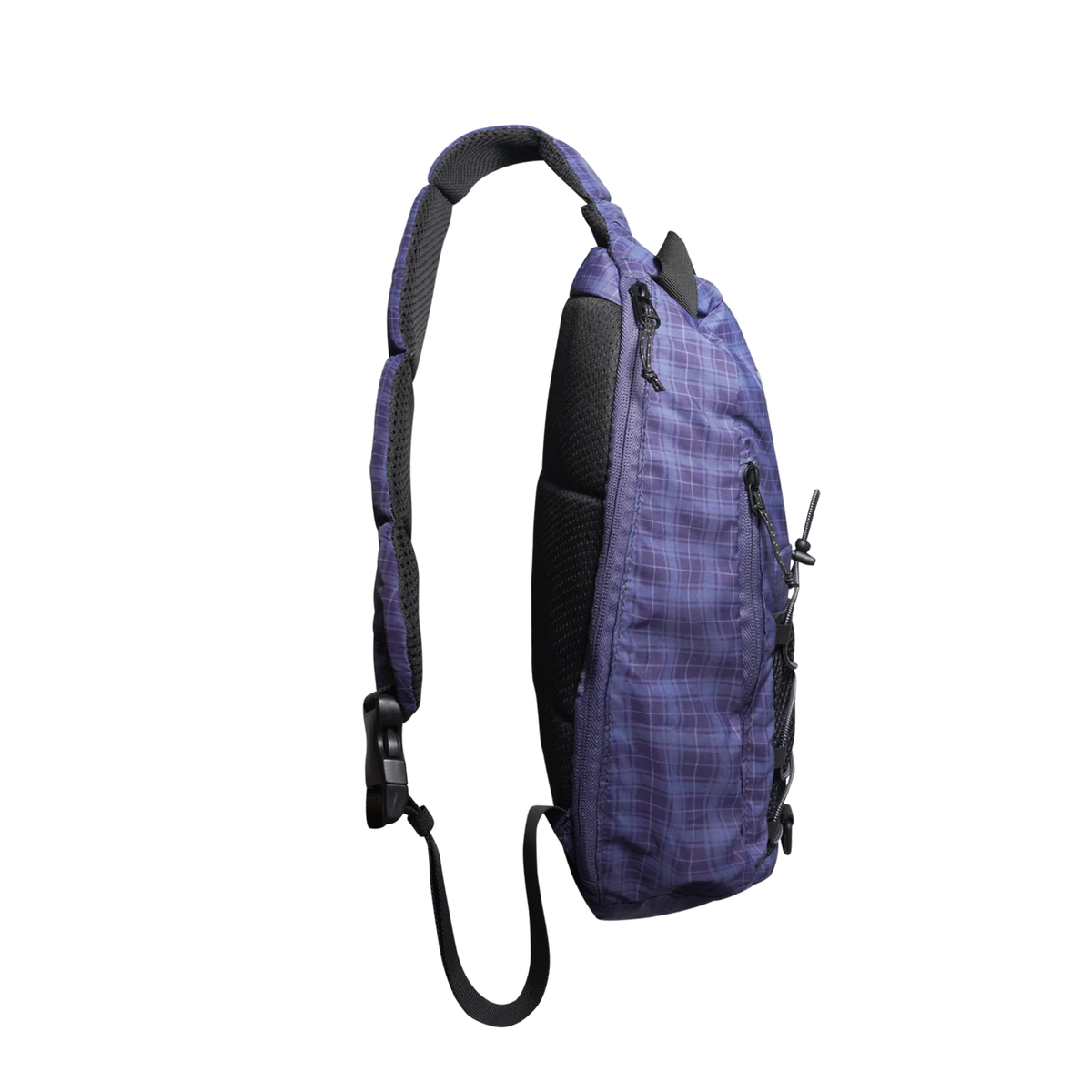 Butter Goods Express Shoulder Bag Navy Plaid