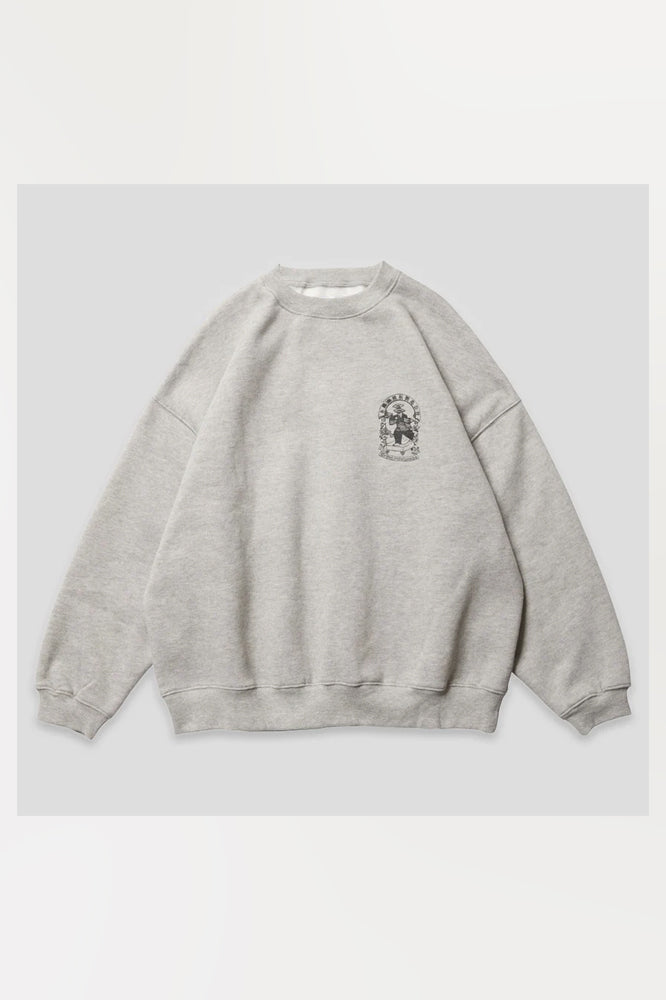 Evisen Emblem Crew Sweat Heather Grey