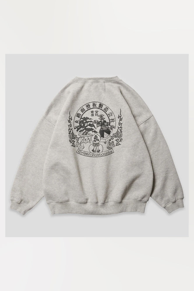 Evisen Emblem Crew Sweat Heather Grey