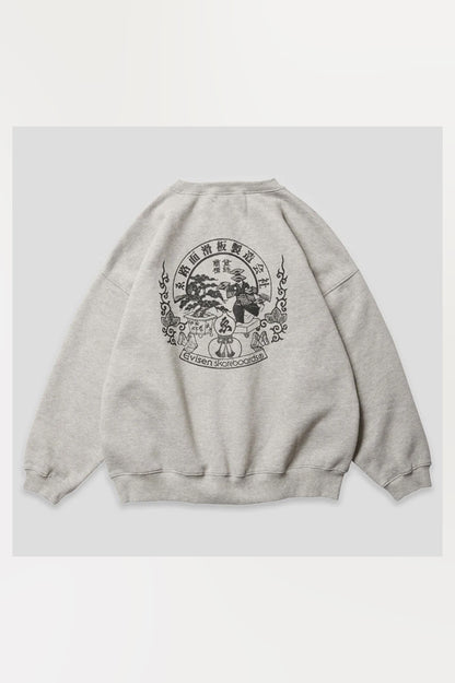 Evisen Emblem Crew Sweat Heather Grey
