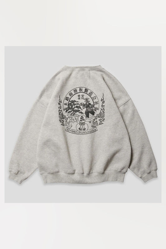 Evisen Emblem Crew Sweat Heather Grey