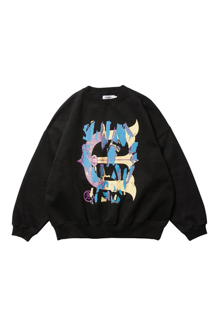Evisen Skull Camo Sweatshirt Black