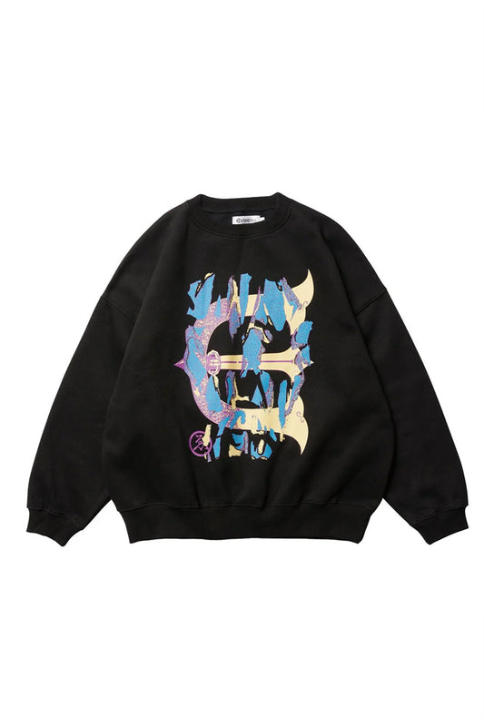 Evisen Skull Camo Sweat Black