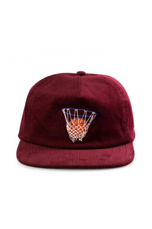 CALL ME 917 - Hoop Maroon Cord Snapback - One Size