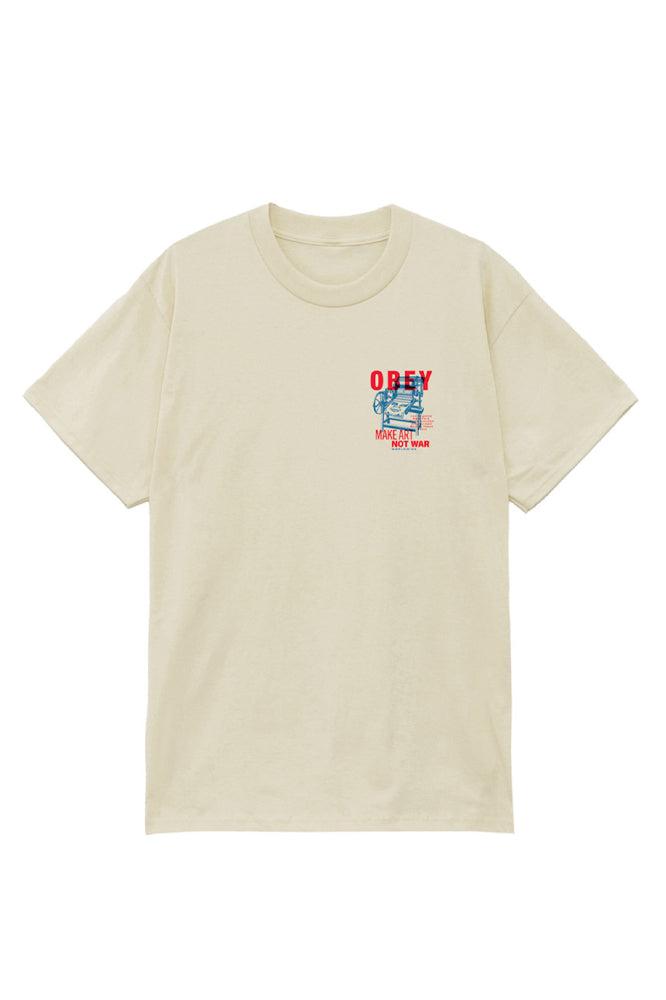 Obey Printing Press Make Art Tee - Cream