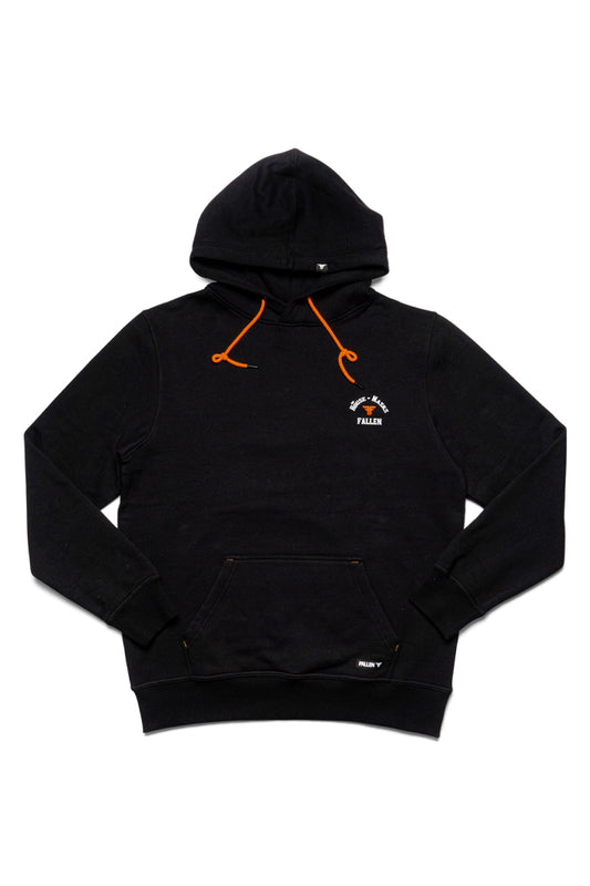 Fallen House of Masks Hoodie Black White